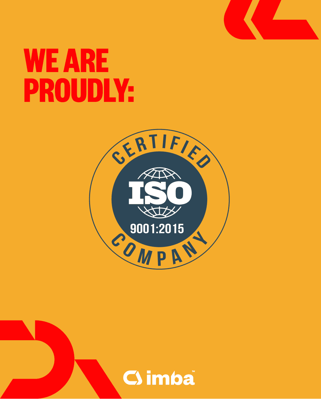 IMBA is ISO 9001:2015 certified. What does that mean in practice?